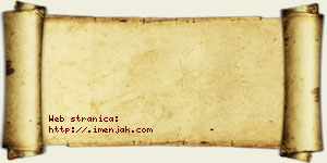 Jovana Čičovački vizit kartica